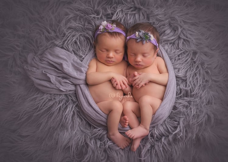 bliźniaki - sesja noworodkowa